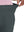 Detail view of waist stretch on dark grey women's high waist stretch golf pants with pockets