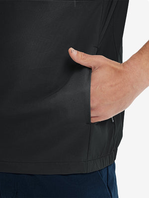 Sudaderas con capucha Q-Zip de manga corta en relieve resistentes al agua