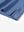 Detail view of hem on light blue navy comfy breathable pin-stripe texture golf polos