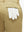 Detail view of back pocket on khaki flat front flex cotton blend golf shorts