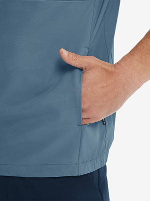 Sudaderas con capucha Q-Zip de manga corta en relieve resistentes al agua