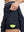 Detail view of inner pocket on navy blue women's moisture-wicking athletic tennis skirts