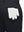 Detail view of back pocket on black flat front flex cotton blend golf shorts