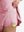 Detail view of inner pocket on lavender women's high waisted golf skirts with 4 inner pockets