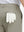 Detail view of back pocket on khaki grey stretch cotton blend slim fit golf trousers 5 pockets