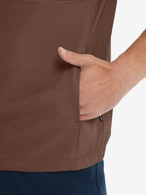 Sudaderas con capucha Q-Zip de manga corta en relieve resistentes al agua