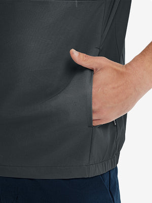 Sudaderas con capucha Q-Zip de manga corta en relieve resistentes al agua