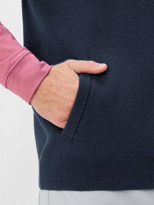 Luxury Wool Blend Full Zip Sweater Vests