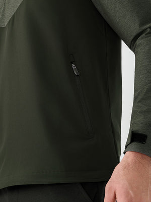 Color Block Moisture Wicking Half Zip Pullover
