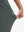 View showing loose fit of dark grey women's lightweight athletic sweatpants