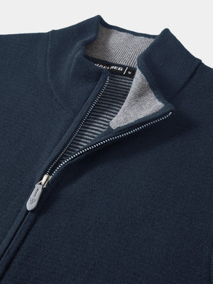 Luxury Wool Blend Full Zip Sweater Vests