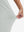 View showing loose fit of silver gray women's lightweight athletic sweatpants