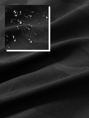 Sudaderas con capucha Q-Zip de manga corta en relieve resistentes al agua