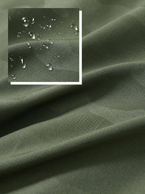 Sudaderas con capucha Q-Zip de manga corta en relieve resistentes al agua