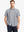 Front half-body view wearing BLACK WHITE GLASSES Stylish Printing Summer Shirt.