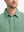 Front view from nose to chest wearing GREEN SMALL LEAF Stylish Printing Summer Shirt.