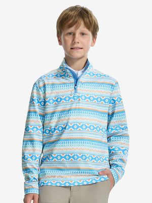 Youth Print Midlayer Q-Zip Pullover Sweatshirts