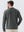 Heather Brushed Rib Knit Crewneck Sweatshirt