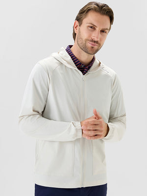 Nylon Blend Water Resistant Windbreaker Jacket