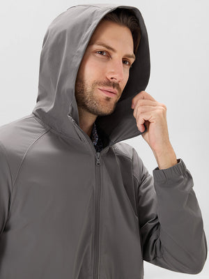 Nylon Blend Water Resistant Windbreaker Jacket