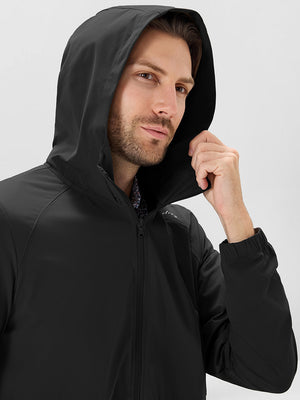 Nylon Blend Water Resistant Windbreaker Jacket