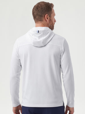 Vertical Stripes Ribbed Knit Hoodies Sweatshirt