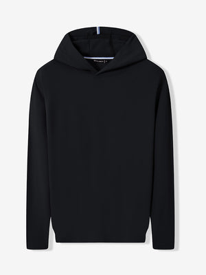 Vertical Stripes Ribbed Knit Hoodies Sweatshirt