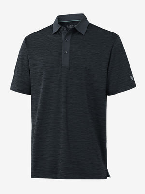 3D render showcasing textured dark greyblack heather fabric