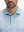 Front shot from nose to chest of model wearing lines geometric stylish full print contrast collared golf polo shirts