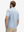 Back upper body shot of model wearing lines geometric stylish full print contrast collared golf polo shirts
