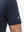 Detail view of cuff on navy graffiti stylish full print contrast collared golf polo shirts