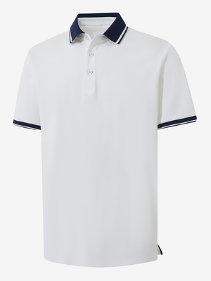 Dry Fit Short Sleeve Rib Collar & Cuff Polo Shirt