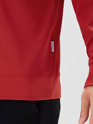 4-Way Stretch Ribbed 1/4 Zip Sweatshirt