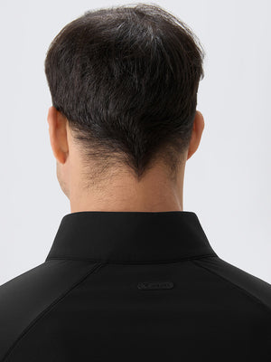 4 Way Stretch Nylon Brushed Quarter Zip Sweatshirts