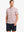 Front half-body view wearing SUNSET ELK Stylish Printing Summer Shirt.